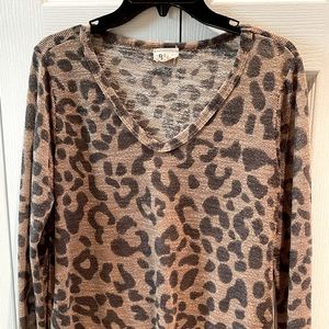 Lightweight leopard print top.  Small.